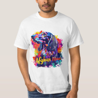 Afghan Hound Dog Tシャツ