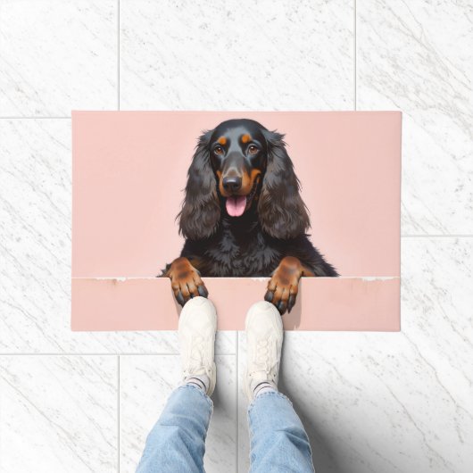 Afghan Hound Doormat Art ドアマット (室内)