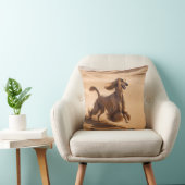 Afghan Hound Elegant Breed Throw Pillow クッション (椅子)