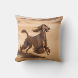 Afghan Hound Elegant Breed Throw Pillow クッション
