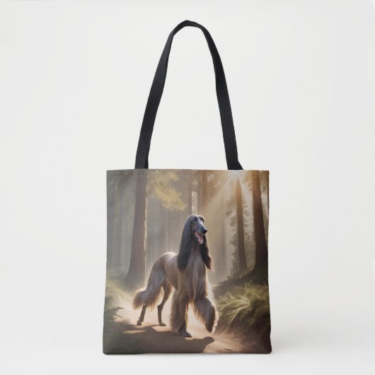 Afghan Hound Elegant Tote Bag トートバッグ (正面)