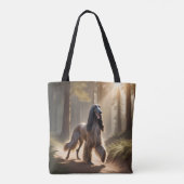 Afghan Hound Elegant Tote Bag トートバッグ (裏面)