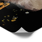 AFGHAN HOUND GOLD  ポスター (角)