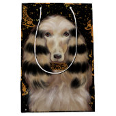 AFGHAN HOUND GOLD  ミディアムペーパーバッグ (正面)