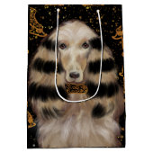 AFGHAN HOUND GOLD  ミディアムペーパーバッグ (裏面)