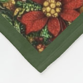 Afghan Hound Holiday Christmas Throw Blanket フリースブランケット (角)