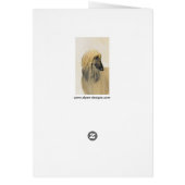 Afghan Hound Painting - Cute Original Dog Art (裏面)