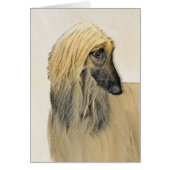 Afghan Hound Painting - Cute Original Dog Art (正面)
