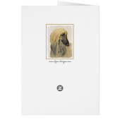 Afghan Hound Painting - Cute Original Dog Art (裏面)