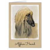 Afghan Hound Painting - Cute Original Dog Art (正面)