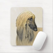 Afghan Hound Painting - Cute Original Dog Art マウスパッド (マウス)