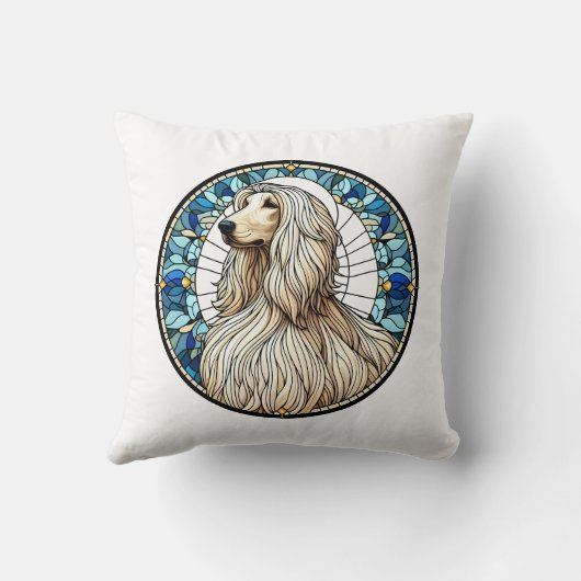 Afghan Hound pillow クッション (裏面)