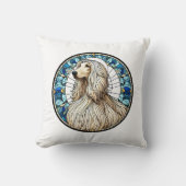 Afghan Hound pillow クッション (正面)