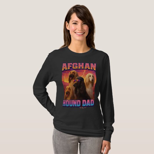Afghan Hound Tシャツ (正面フル)