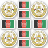 Afghan symbols / coat of arms and flag シール (正面)