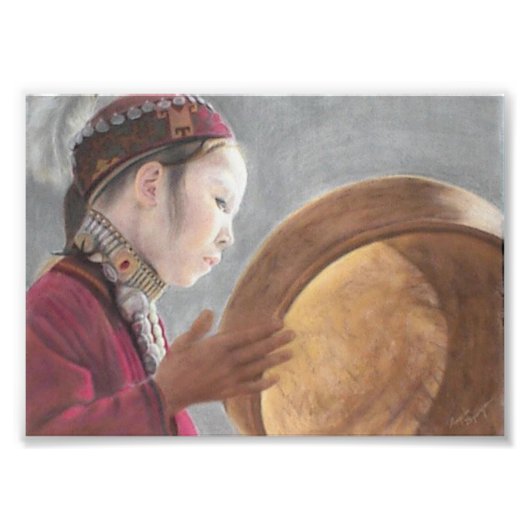 Afghani Girl フォトプリント (正面)