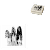 Afghanische Windhunde ラバースタンプ (押印)