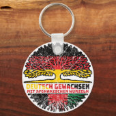 Afghanistan Deutsch Deutschland Baum キーホルダー (裏面)