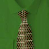 Afghanistan Flag Brick Pattern ネクタイ