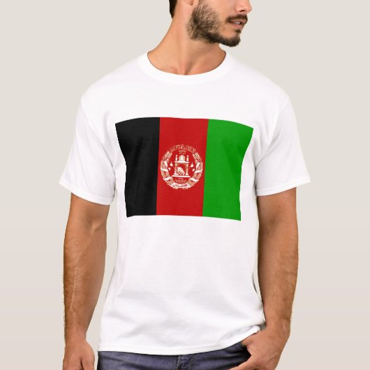 Afghanistan Flag T-Shirt, Patriotic T-Shirts, Tシャツ (正面)