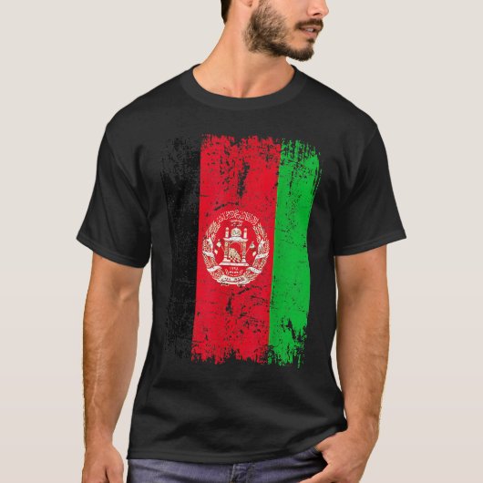 AFGHANISTAN Flag Women's Men's Children's Afghani Tシャツ (正面)