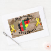 Afghanistan Veteran German 長方形シール (封筒)