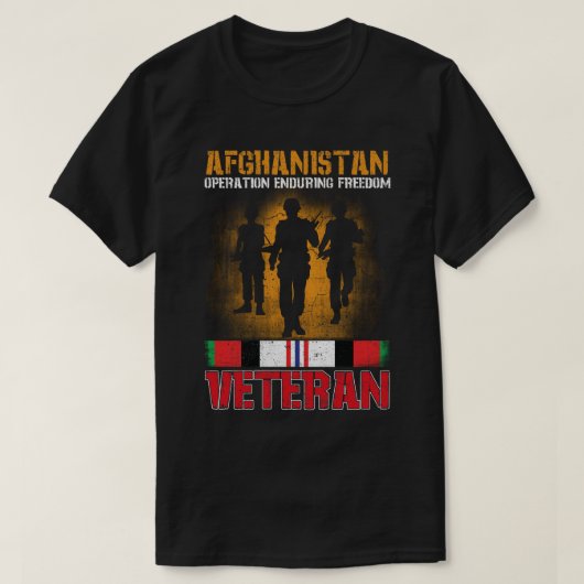 Afghanistan Veteran Proud Army US Military Tシャツ (デザイン正面)