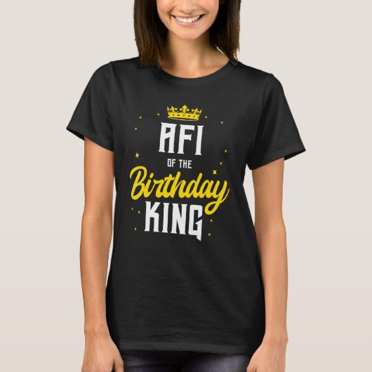 Afiの誕生日王パーティークラウンデイシヤット Tシャツ (正面)