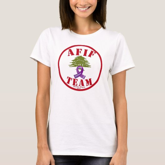 Afifの膵臓癌 Tシャツ (正面)