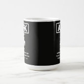 AFK スナックラン おもしろゲーマー 引用 デザイン コーヒーマグカップ (中央)