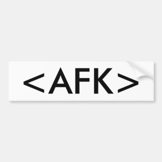 <AFK> バンパーステッカー