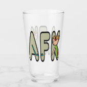 AFK(Away From Keyboard) タンブラーグラス (正面)