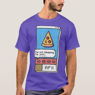 Afk Gaming Pizza Gamer GameビデオゲームTシャツ Tシャツ