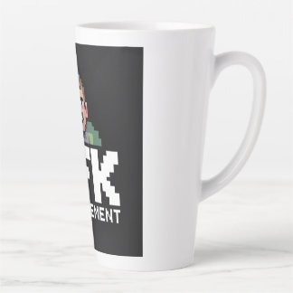 AFK Mentalement Chibi Gamer Pixel Art カフェラテマグ
