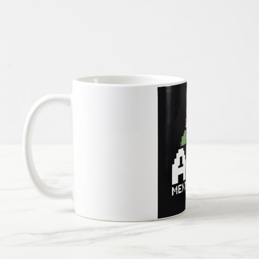 AFK Mentalement Chibi Gamer Pixel Art コーヒーマグカップ (左)