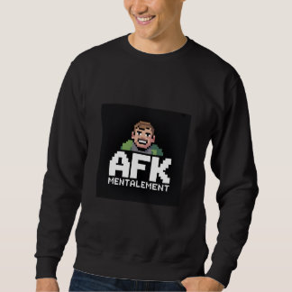 AFK Mentalement Chibi Gamer Pixel Art スウェットシャツ