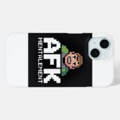 AFK Mentalement Chibi Gamer Pixel Art Case-Mate iPhoneケース (裏面 (横))