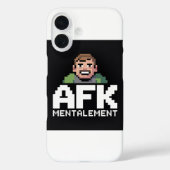 AFK Mentalement Chibi Gamer Pixel Art Case-Mate iPhoneケース (裏面)