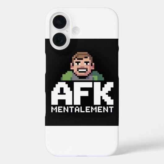 AFK Mentalement Chibi Gamer Pixel Art Case-Mate iPhoneケース (裏面)