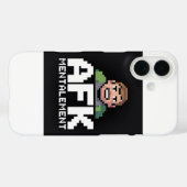 AFK Mentalement Chibi Gamer Pixel Art Case-Mate iPhoneケース (裏面 (横))