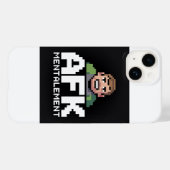AFK Mentalement Chibi Gamer Pixel Art Case-Mate iPhoneケース (裏面 (横))