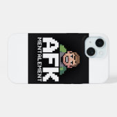 AFK Mentalement Chibi Gamer Pixel Art iPhone 15ケース (裏面横)