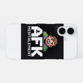 AFK Mentalement Chibi Gamer Pixel Art iPhone 16ケース (裏面横)