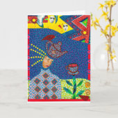 Afloat Greeting Card カード (黄色い花)