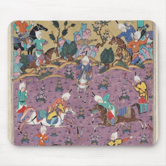 Afrasiabのポロを遊ぶSiavosh マウスパッド (正面)