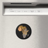 AFRICAシリーズの野生動物地図 マグネット (インサイチュ (食洗機))