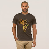 AFRICAシリーズのLeopard Fur-effectマップ Tシャツ (正面フル)
