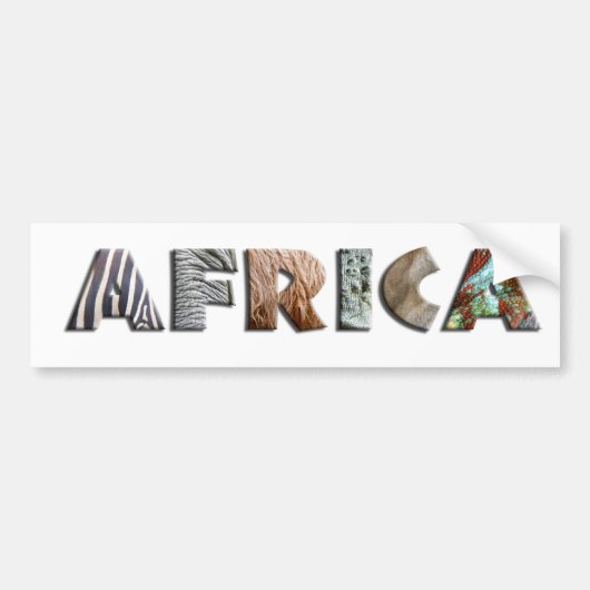 Africa バンパーステッカー (正面)