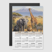 Africa 2026 Fridge Calendar, Animals, Kilimanjaro (正面/裏面)