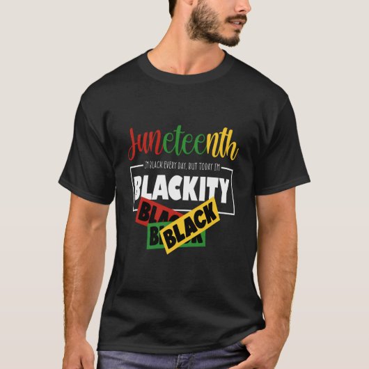Africa Black Unapologetically Free-Ish Since 1865 Tシャツ (正面)